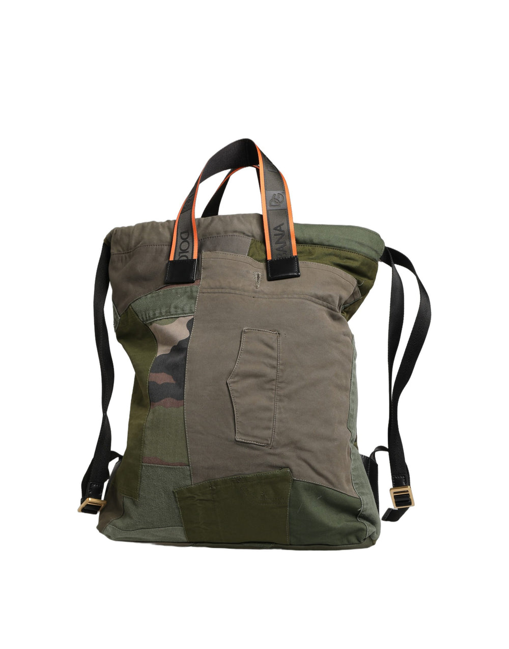Dolce & Gabbana Patchwork Rucksack in Military Green