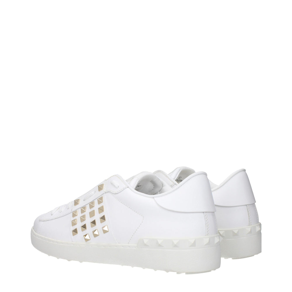 Valentino Garavani Leather Low-Top Sneakers in White
