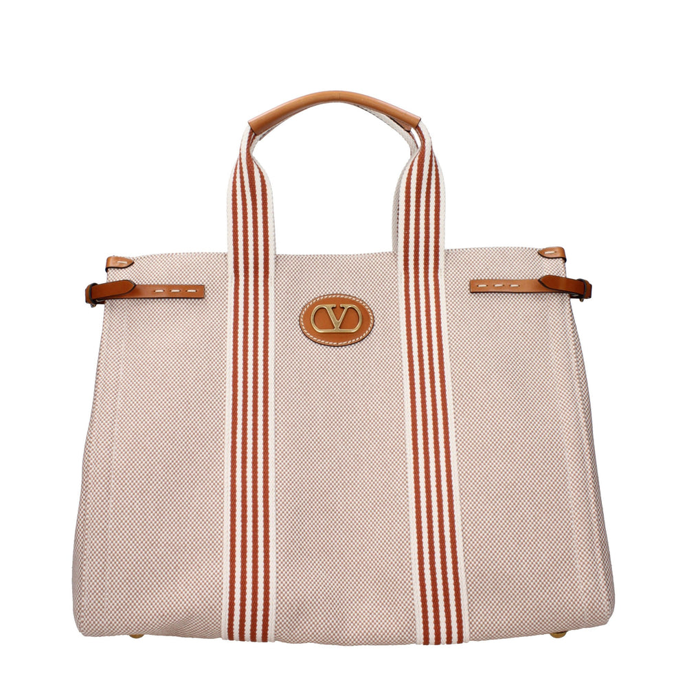 Valentino Garavani Fabric Shoulder Bag in Beige