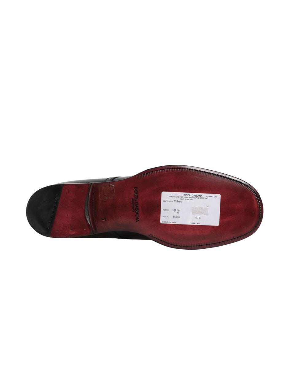Dolce & Gabbana Calfskin Leather Derby Shoes in Black