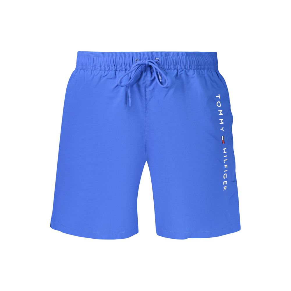 Blue Polyester Men's Shorts mens luxury fashion - Mens Edit
