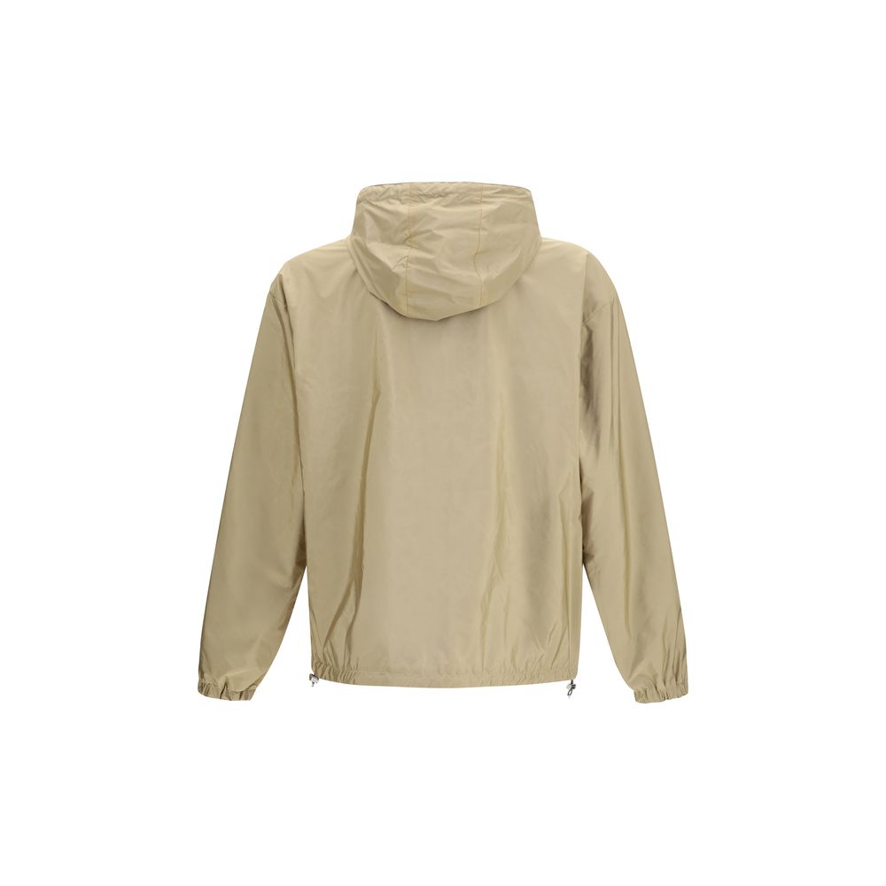 Prada Recycled Polyamide Shell Jacket in Beige