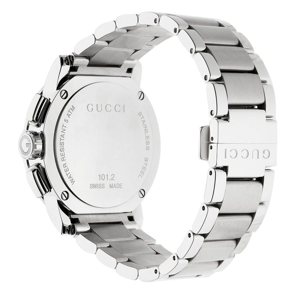 Gucci Stainless Steel Chronograph Dress Watch in Grey