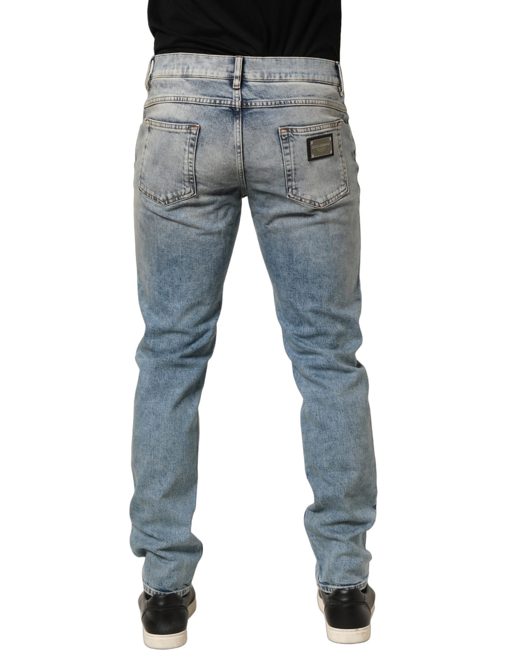 Dolce & Gabbana Straight-Leg Denim Jeans in Blue