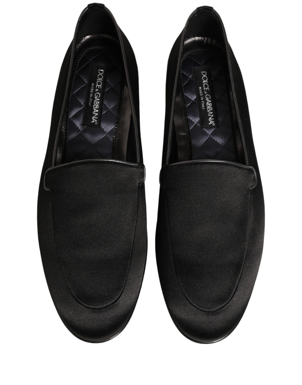 Dolce & Gabbana Calfskin Leather Slip-On Loafers in Black