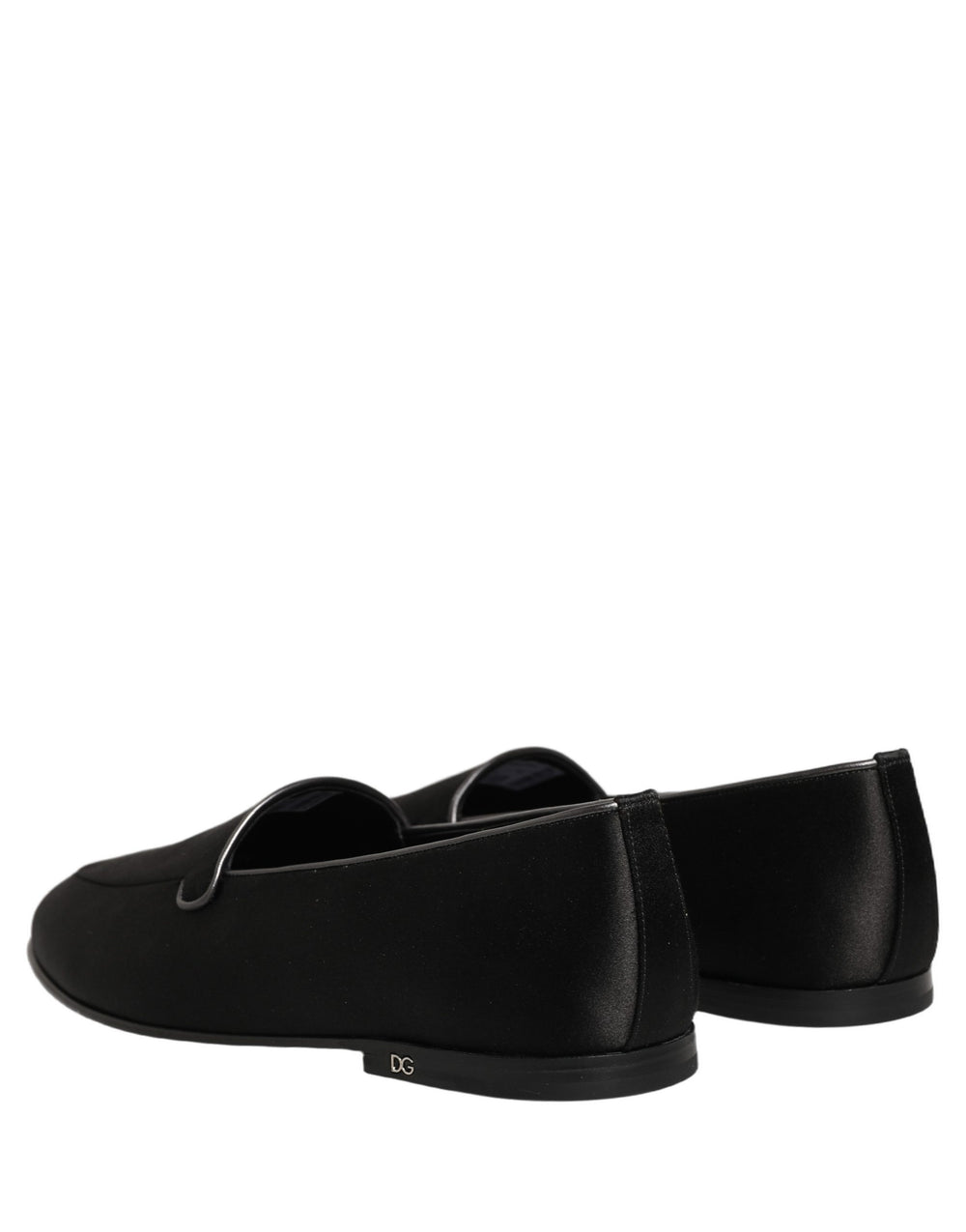 Dolce & Gabbana Calfskin Leather Slip-On Loafers in Black