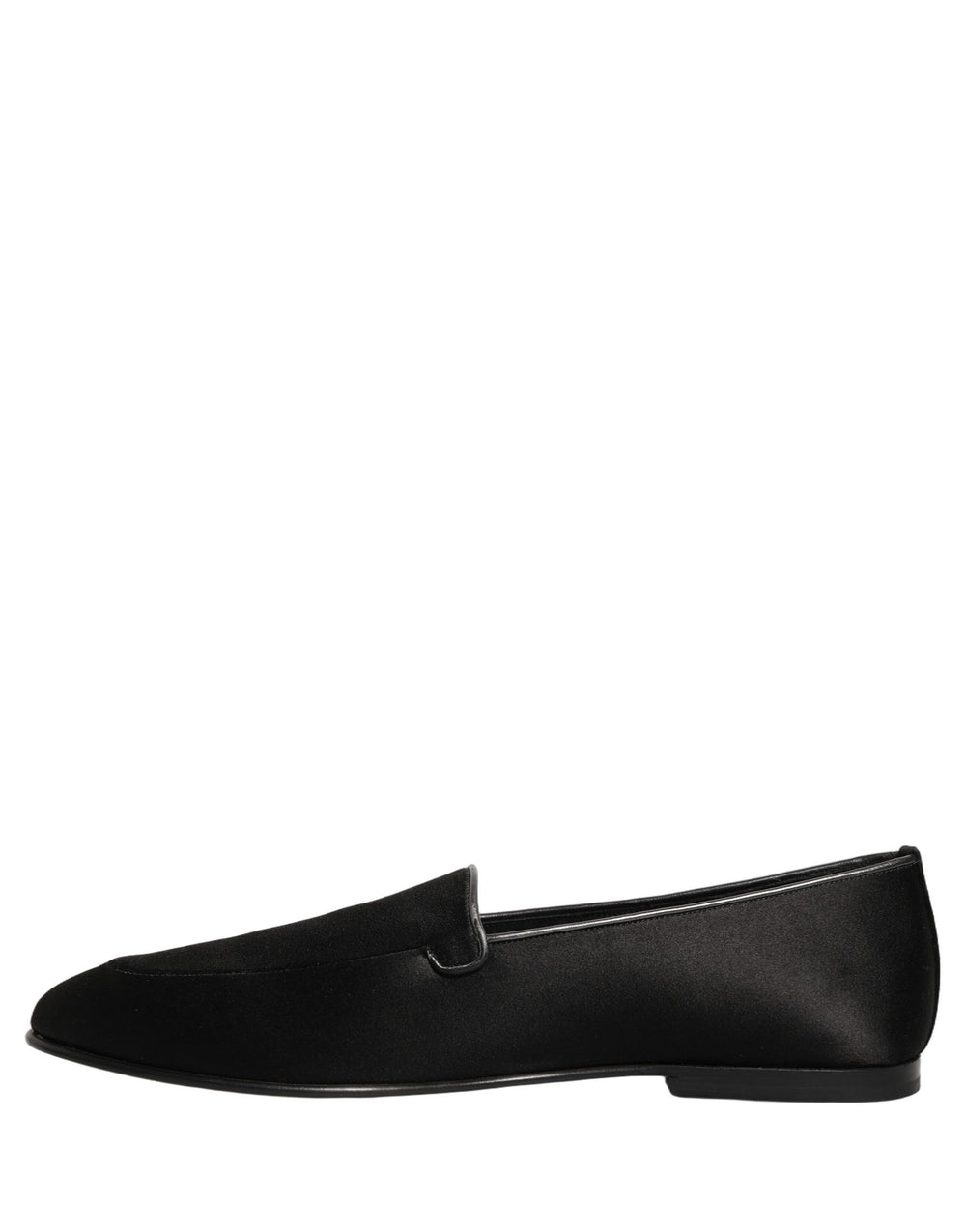 Dolce & Gabbana Calfskin Leather Slip-On Loafers in Black
