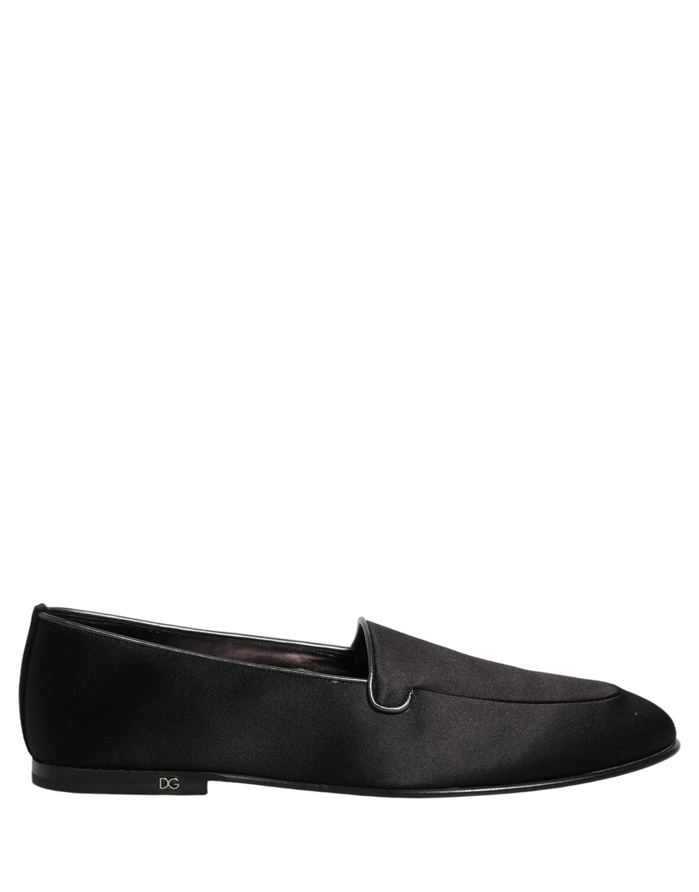 Dolce & Gabbana Calfskin Leather Slip-On Loafers in Black