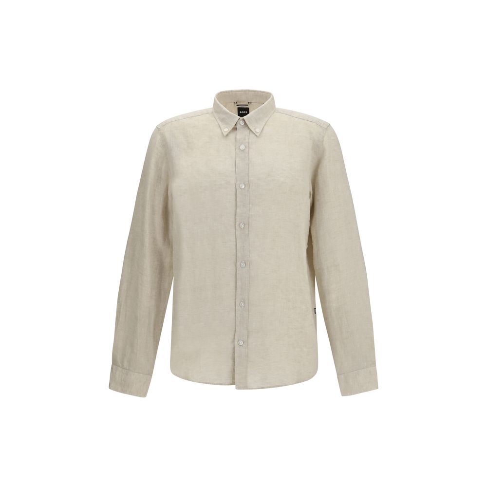 Beige Linen Dress Shirt mens luxury fashion - Mens Edit