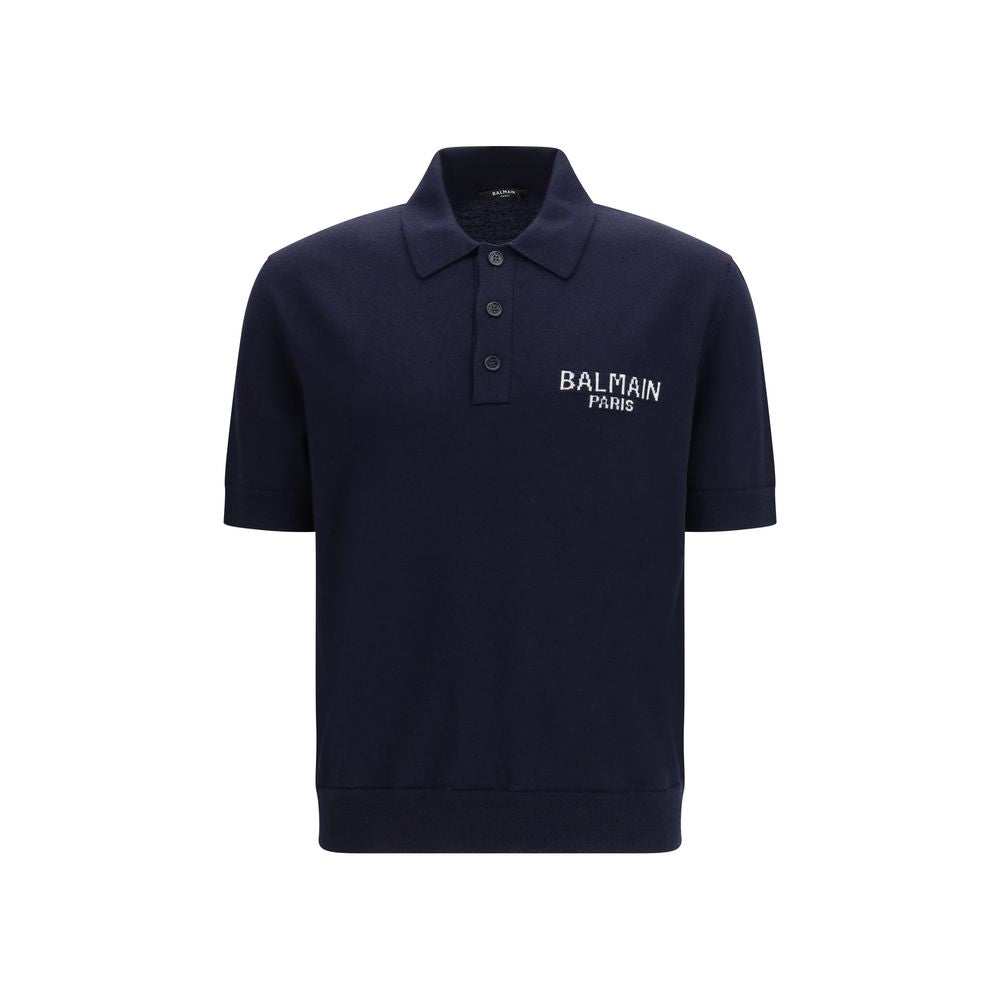 Blue Wool Oves Aries Polo Shirt mens luxury fashion - Mens Edit