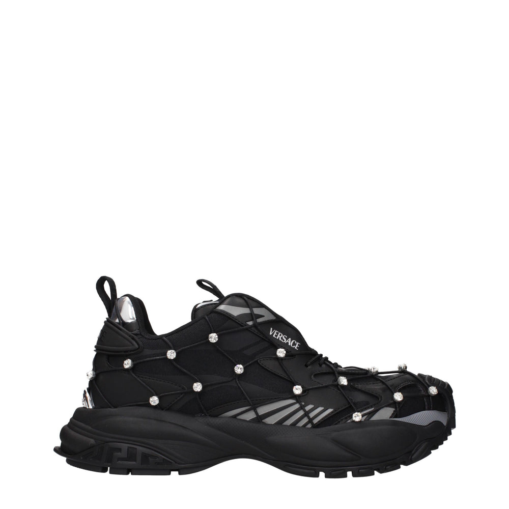 Black Fabric Sneakers
