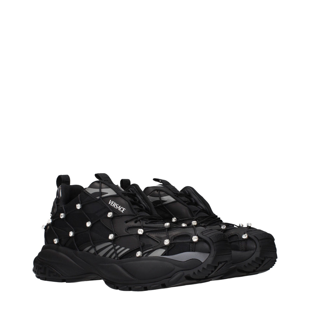 Black Fabric Sneakers