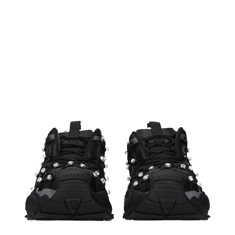 Black Fabric Sneakers