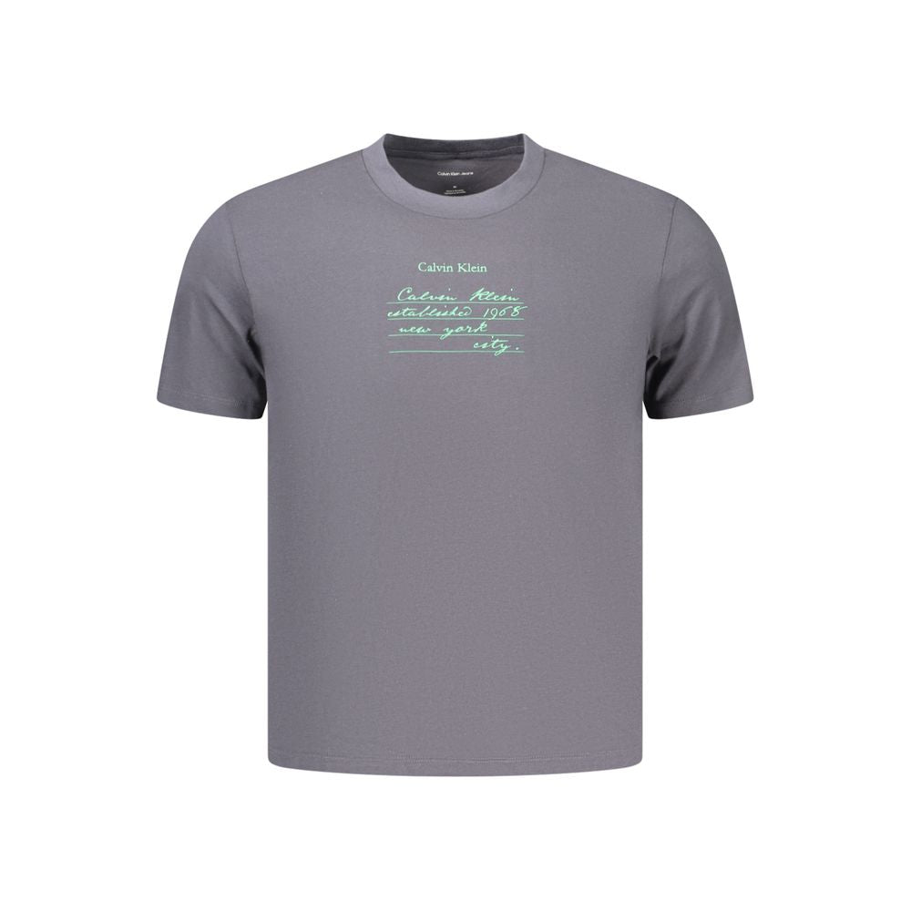 Gray Cotton Men's T-Shirt mens luxury fashion - Mens Edit