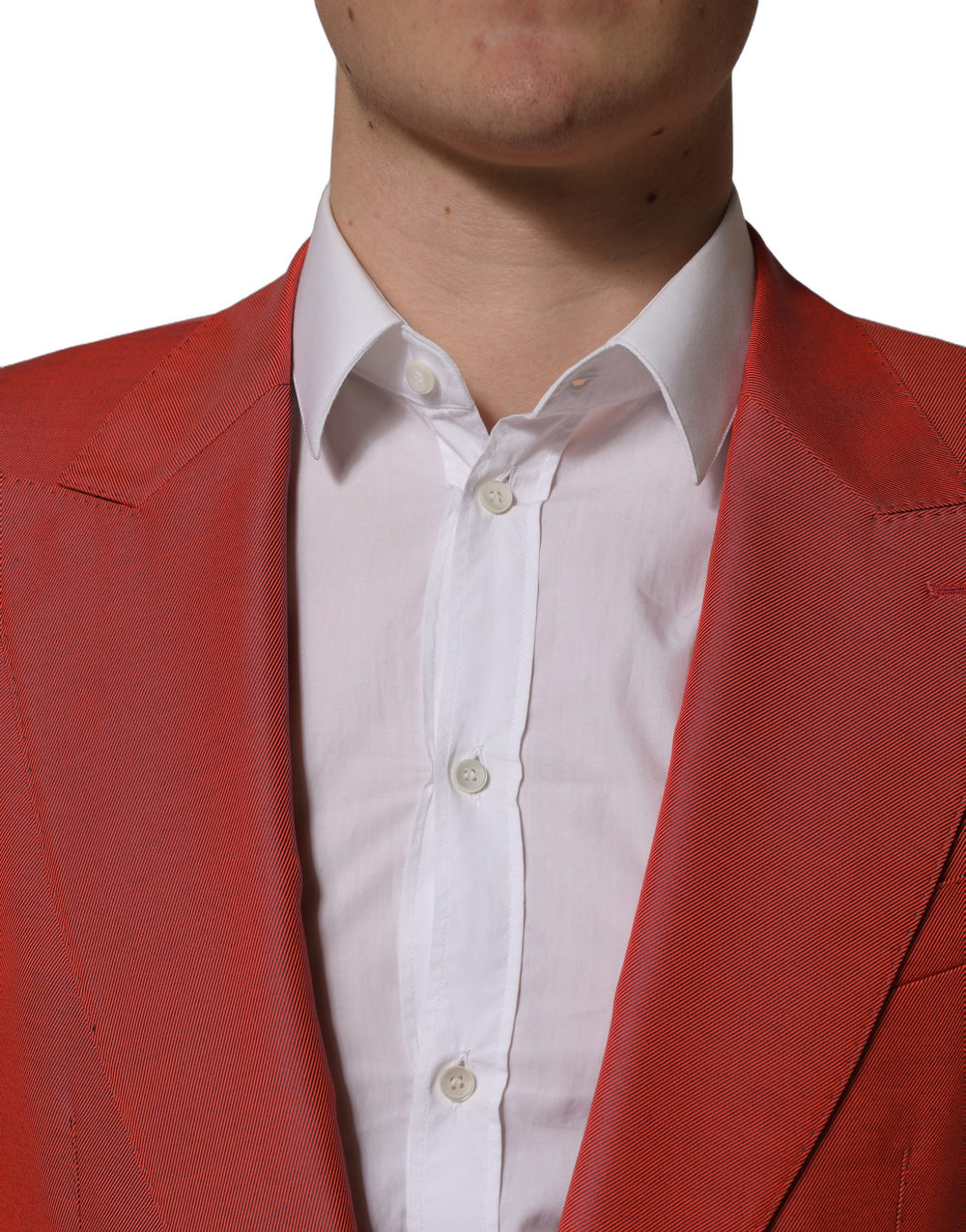 Dolce & Gabbana Virgin Wool Blazer in Red
