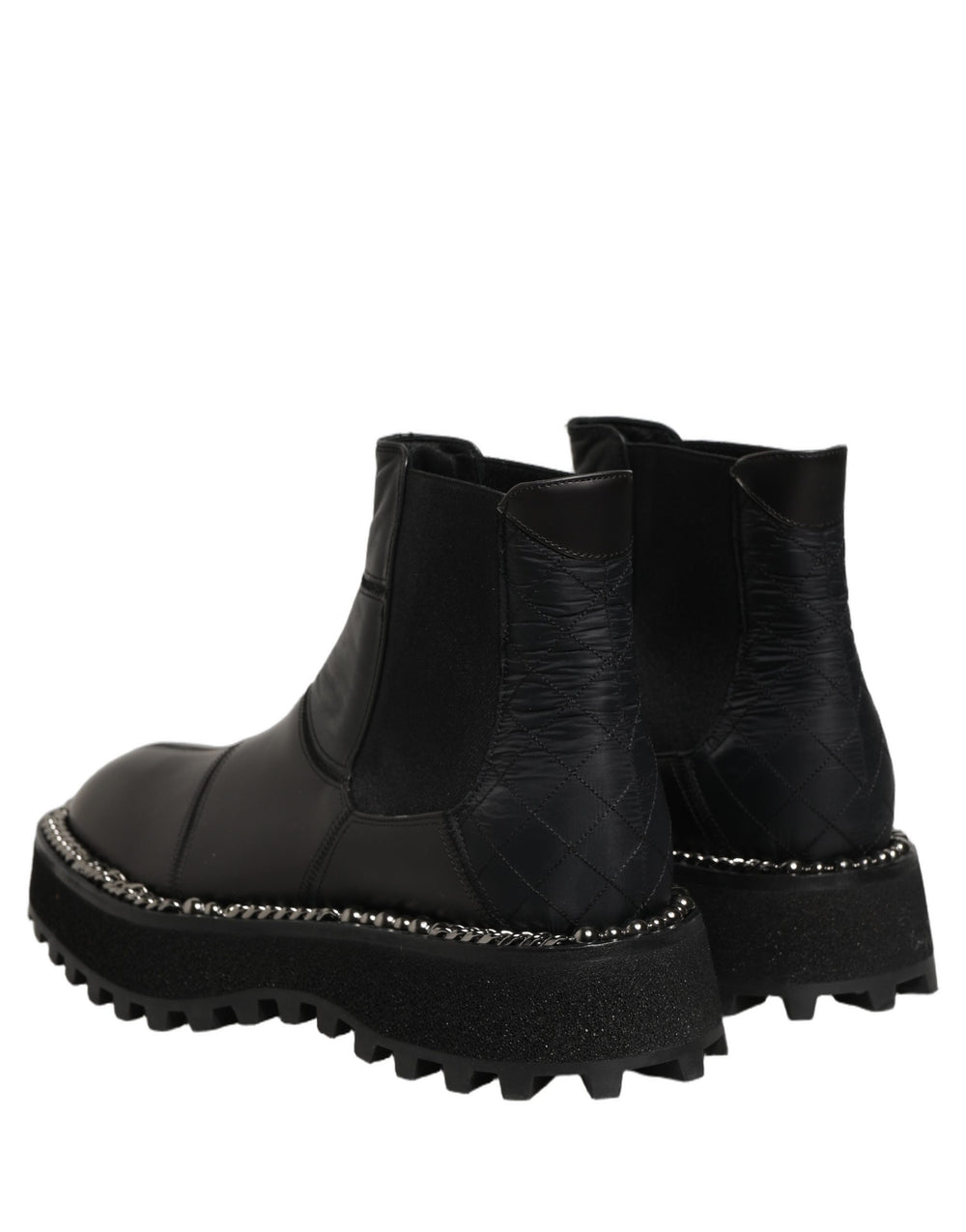 Dolce & Gabbana Leather Chelsea Boots in Black