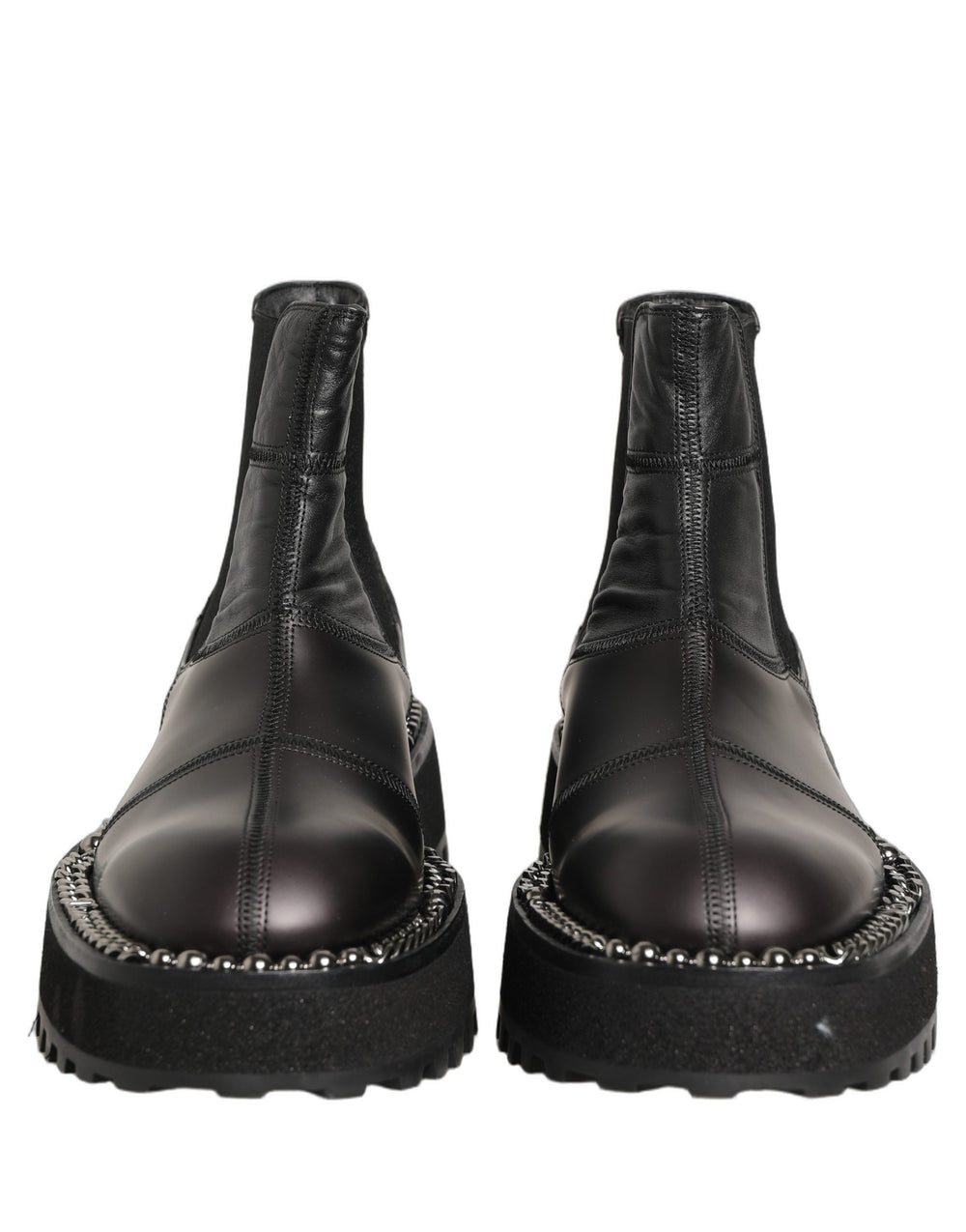 Dolce & Gabbana Leather Chelsea Boots in Black