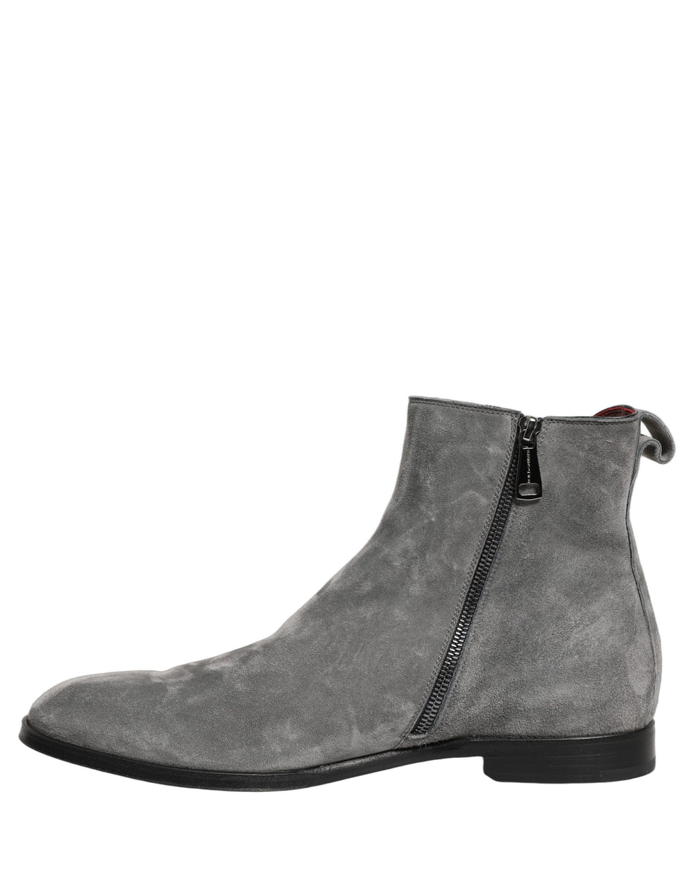 Dolce & Gabbana Calf Leather Chelsea Boots in Grey