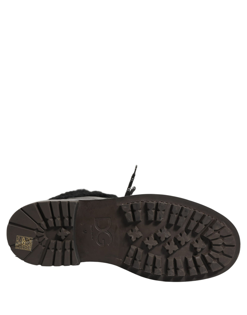 Dolce & Gabbana Horse Leather Trekking Boots in Black