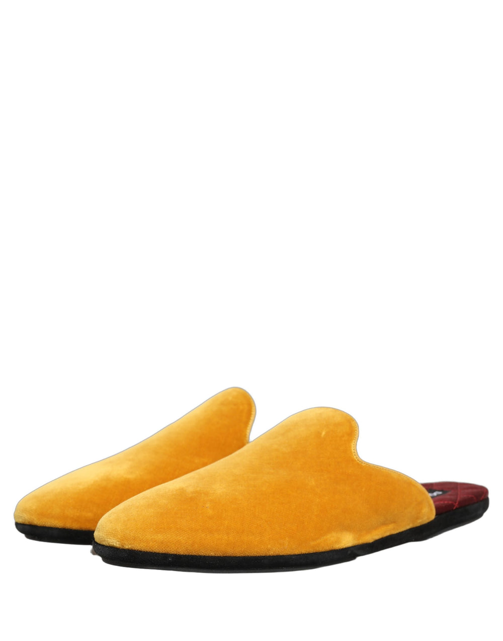 Dolce & Gabbana Suede Slides in Yellow