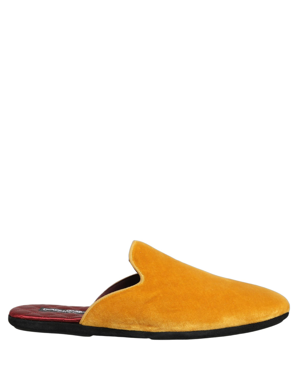 Dolce & Gabbana Suede Slides in Yellow