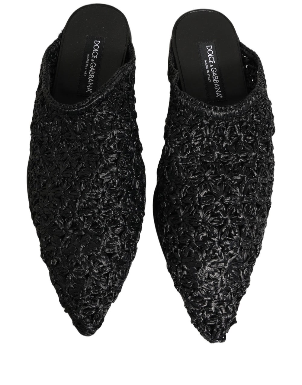 Dolce & Gabbana Leather Mules in Black