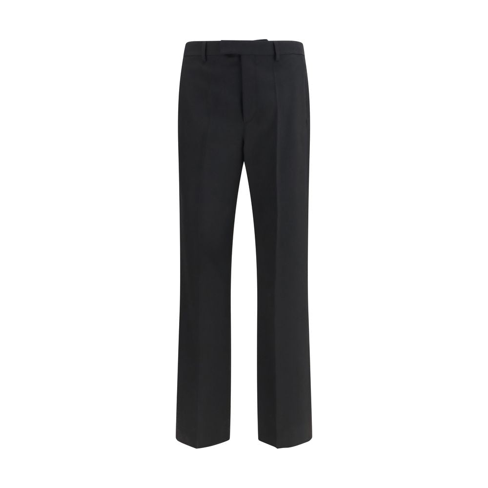 Valentino Garavani 100% Merino Wool Dress Trousers in Black