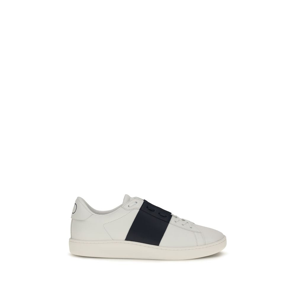 Blue Calf Leather Bos Taurus Low Top Sneakers mens luxury fashion - Mens Edit