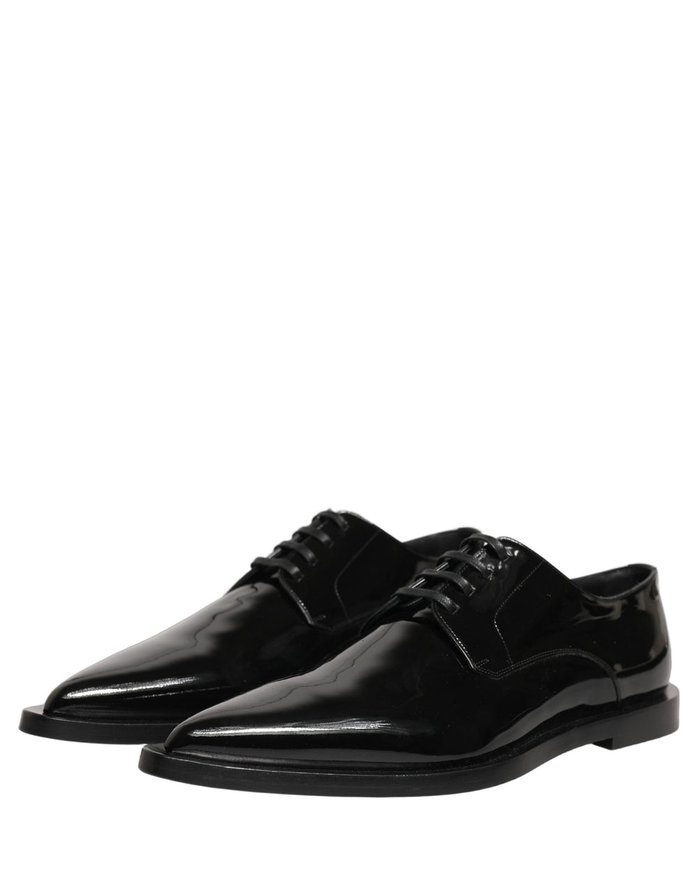 Dolce & Gabbana Calf Leather Derby Shoes in Black