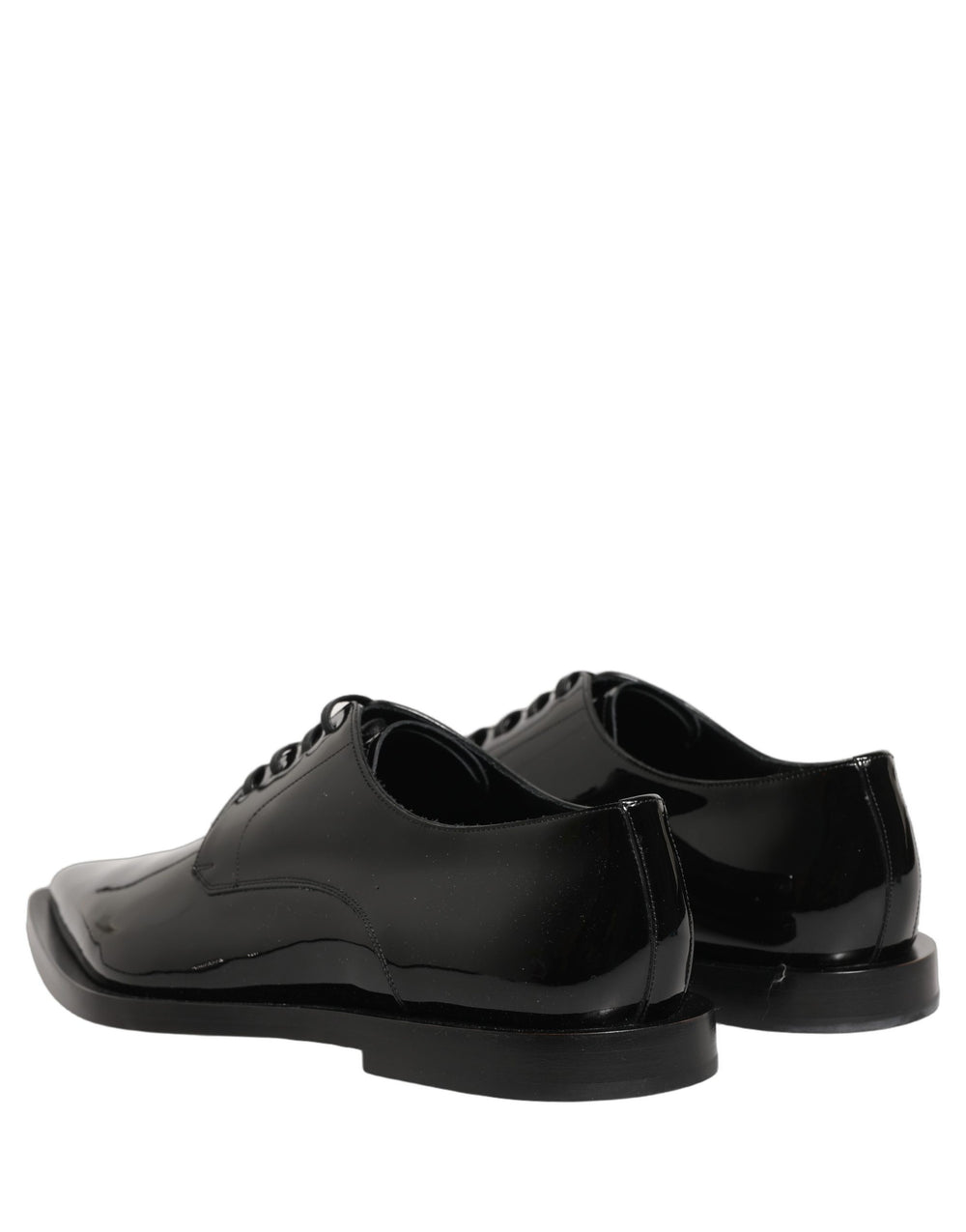 Dolce & Gabbana Calf Leather Derby Shoes in Black