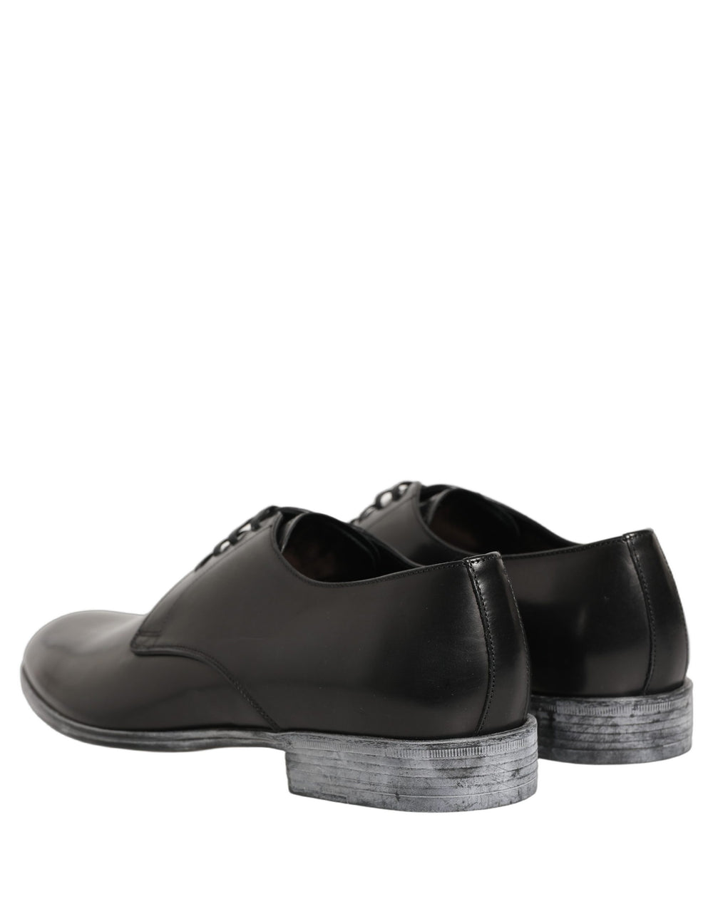 Dolce & Gabbana Calf Leather Lace-Up Derby Shoes in Black