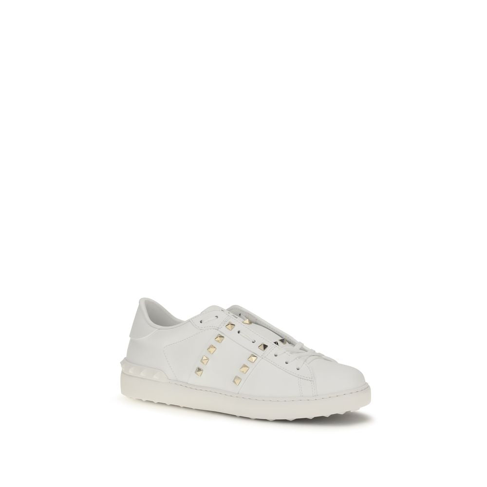 Valentino Garavani 100% Calf Leather Bos Taurus Sneakers in White