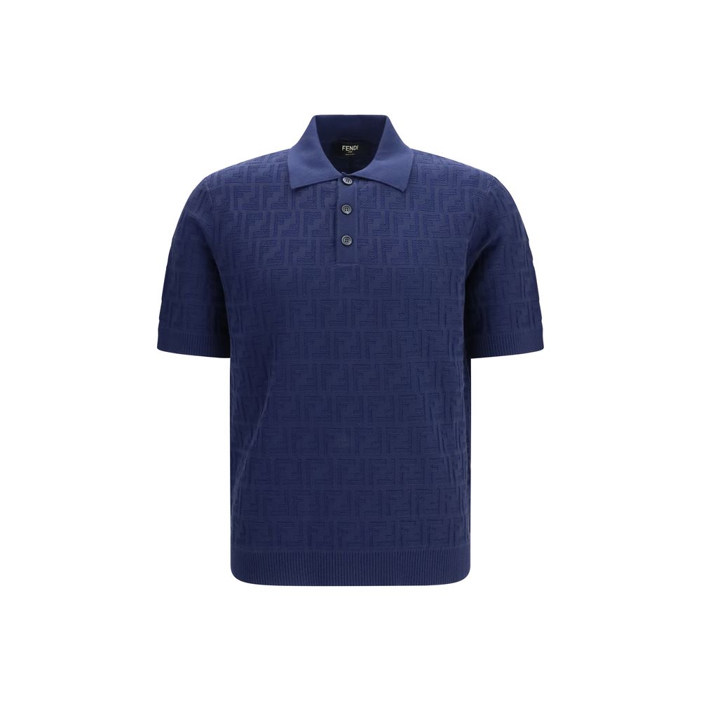 Blue Cotton Polo Shirt mens luxury fashion - Mens Edit