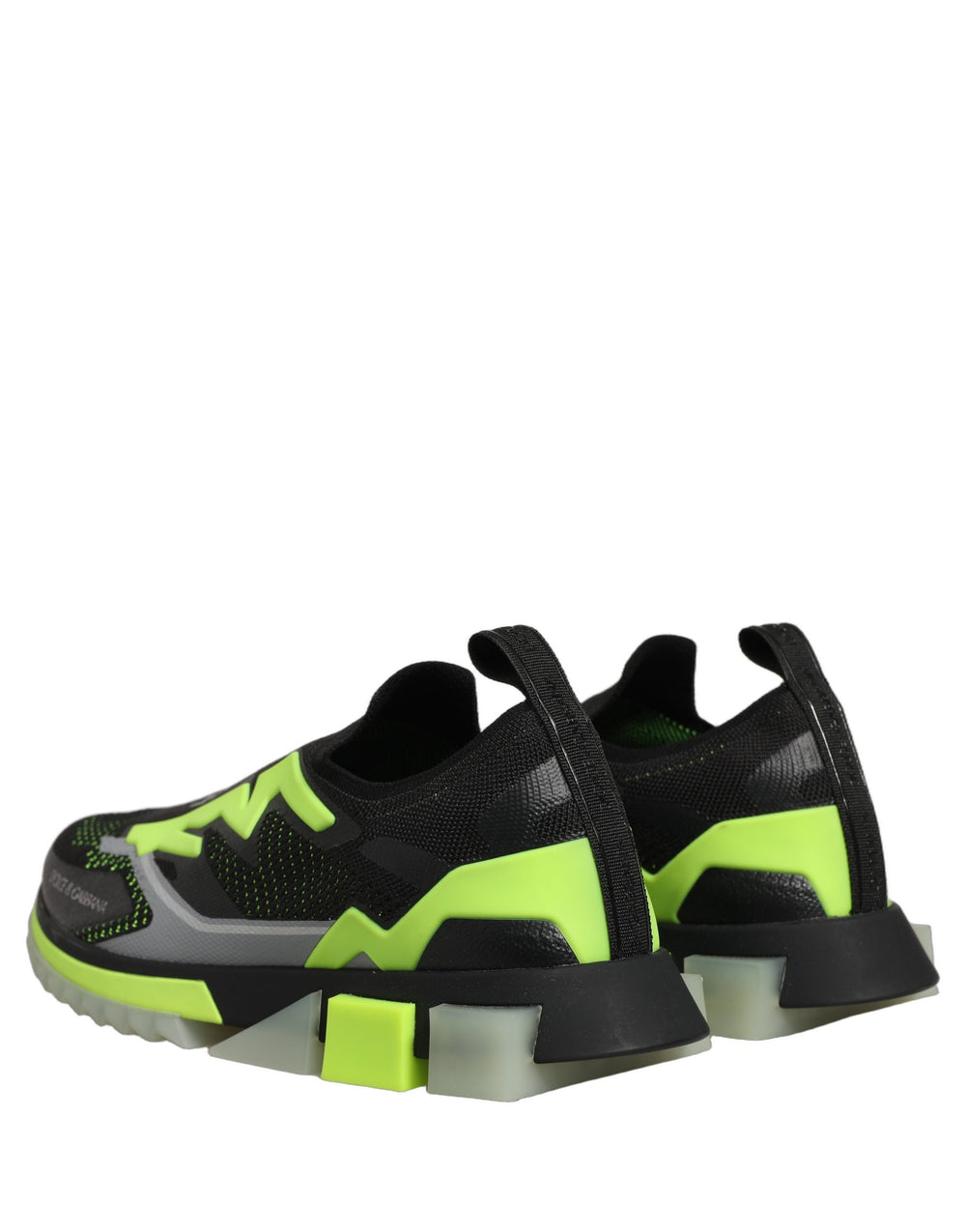 Dolce & Gabbana Sorrento Slip-On Sneakers in Black and Green