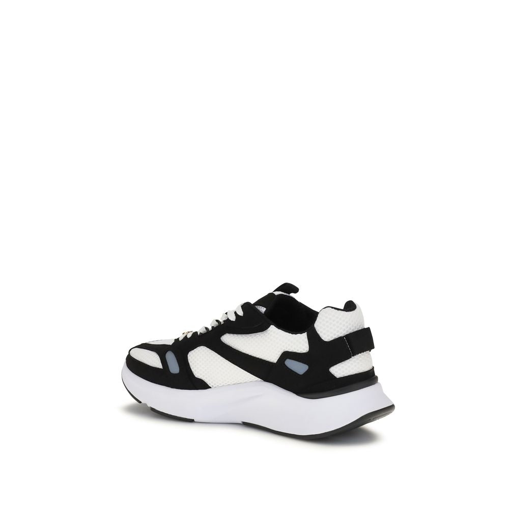 Valentino Garavani Demivee Mesh and Suede Sneakers in Multicolor