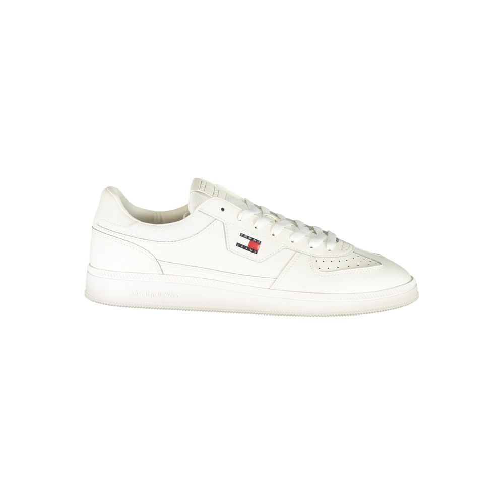 White Polyurethane Men's Sneaker mens luxury fashion - Mens Edit