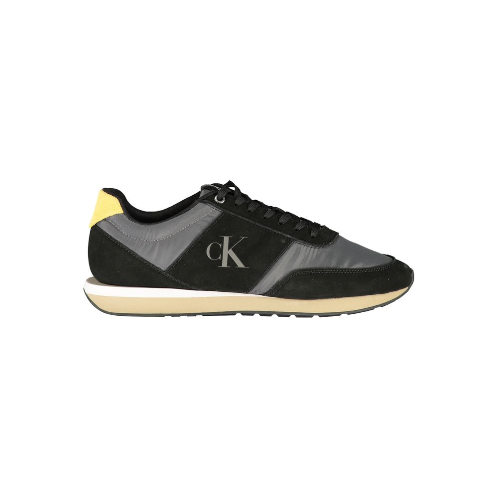 Black Polyester Men's Sneaker mens luxury fashion - Mens Edit