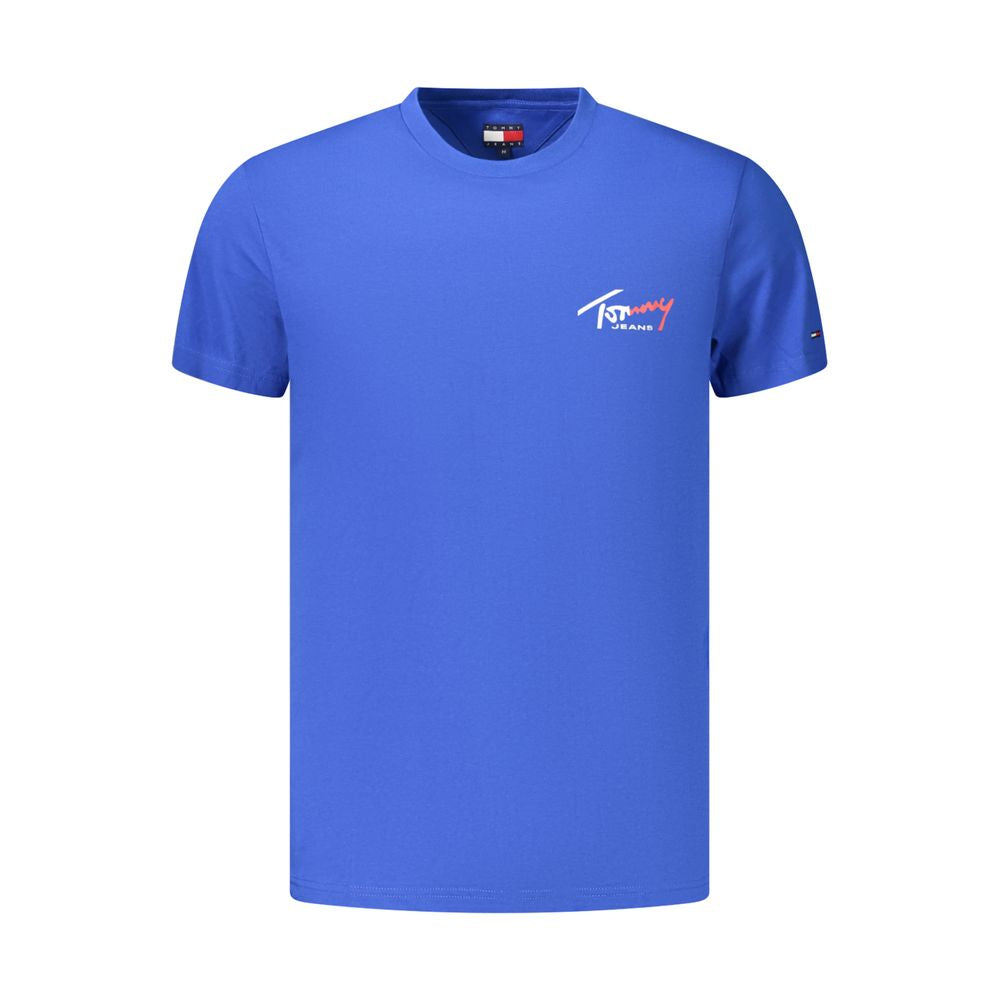 Blue Cotton Men's T-Shirt mens luxury fashion - Mens Edit