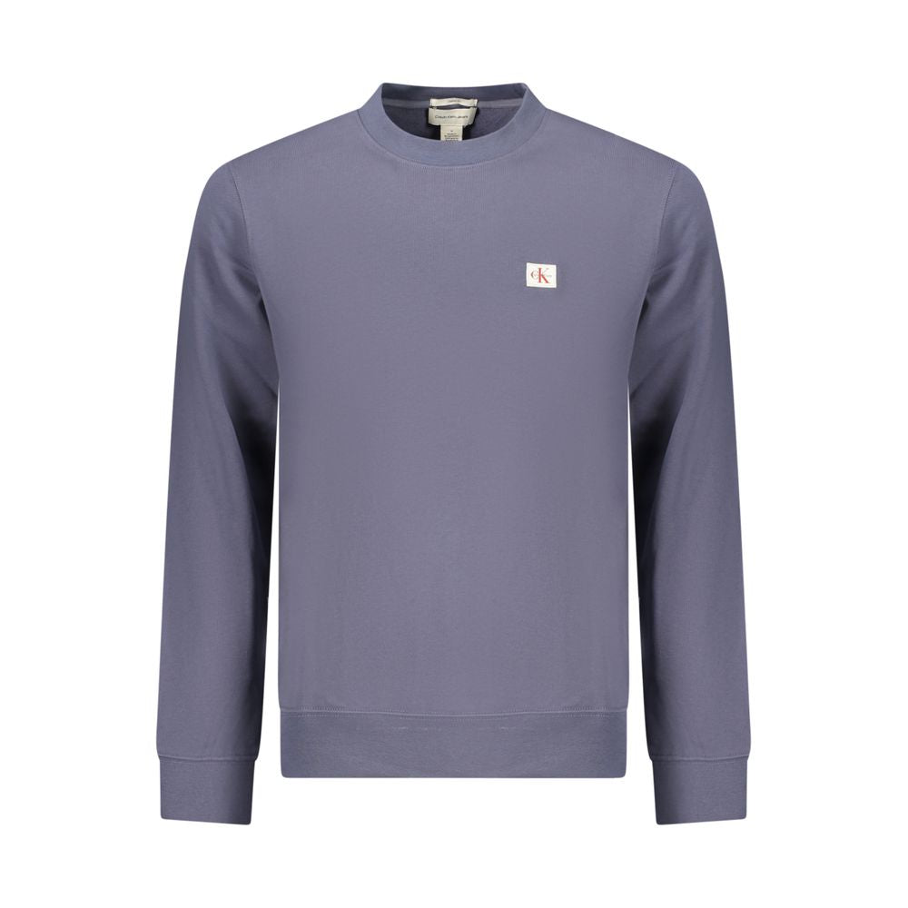Blue Cotton Men's Sweatshirt mens luxury fashion - Mens Edit