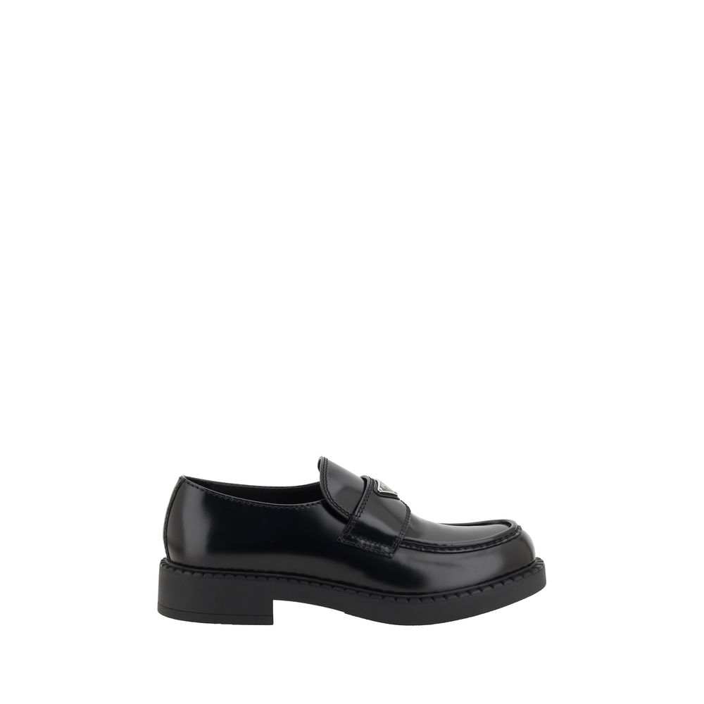 Black Calf Leather Bos Taurus Platform Loafers mens luxury fashion - Mens Edit