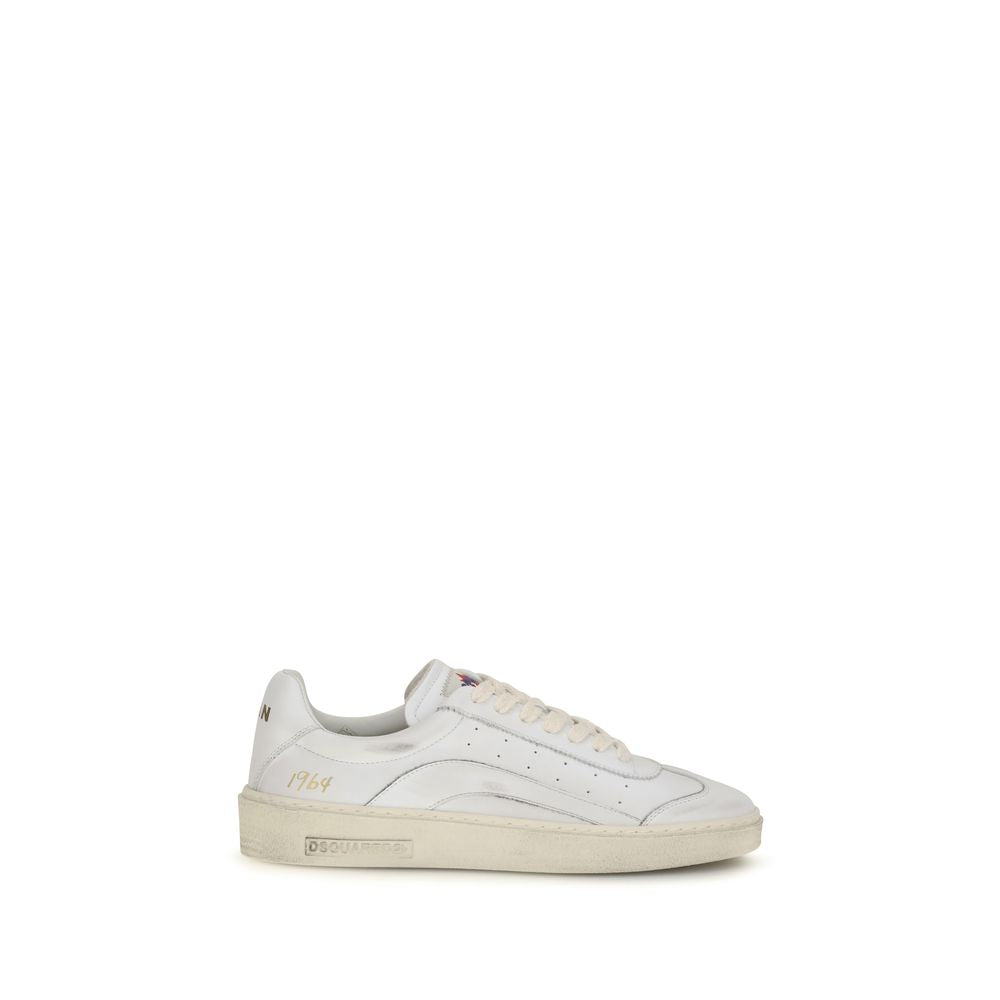 Dsquared² Calf Leather Low Top Sneakers in White
