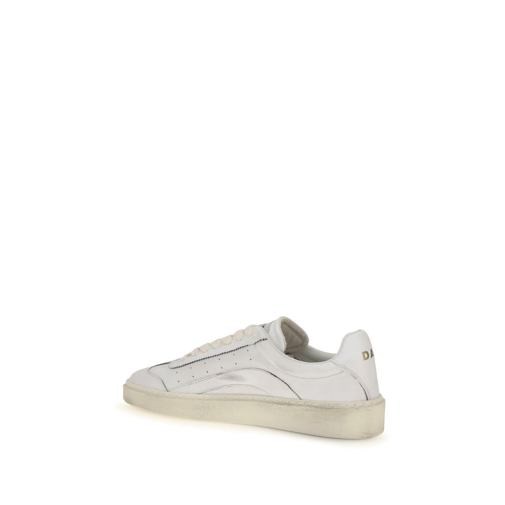 Dsquared² Calf Leather Low Top Sneakers in White