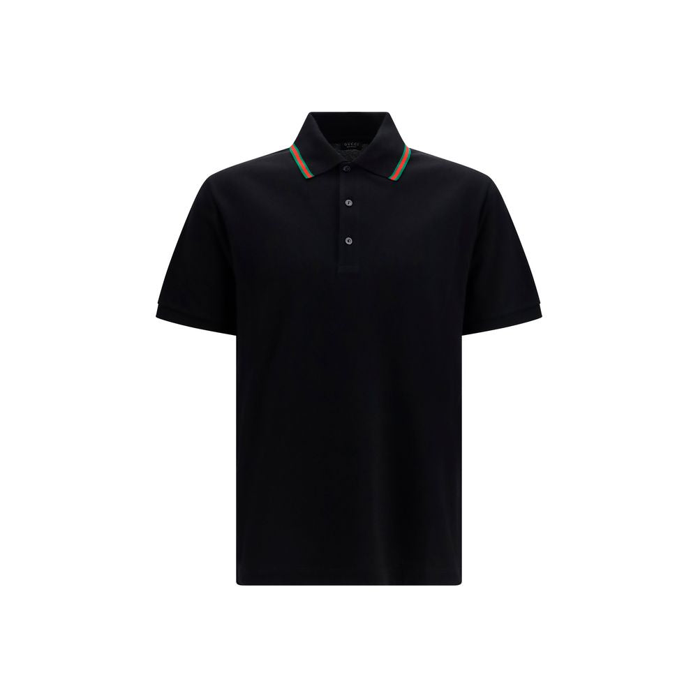 Black Cotton Polo Shirt mens luxury fashion - Mens Edit