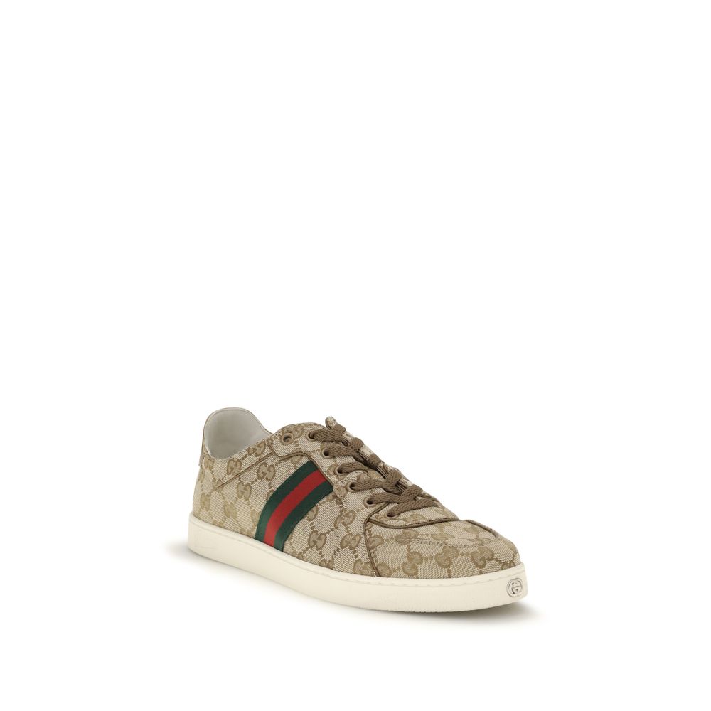 Gucci GG Fabric Sneakers in Beige