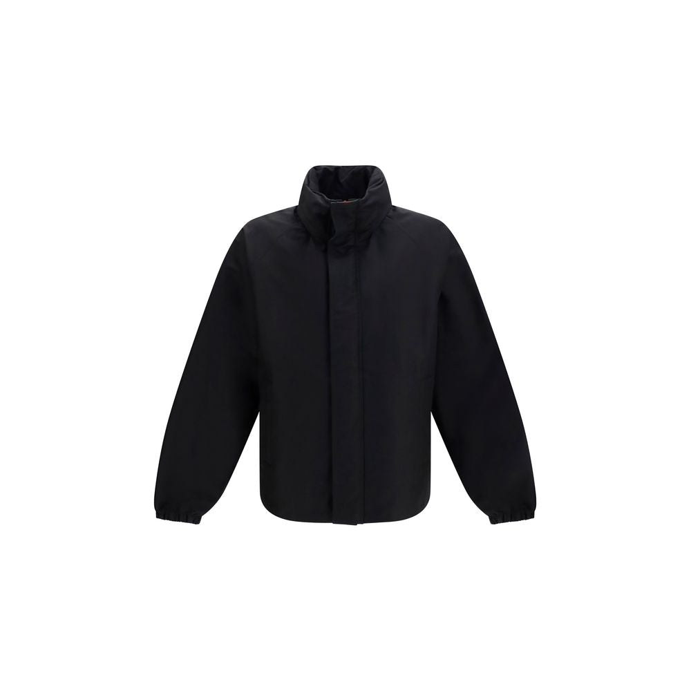 Gucci Cotton Full-Length Jacket in Black