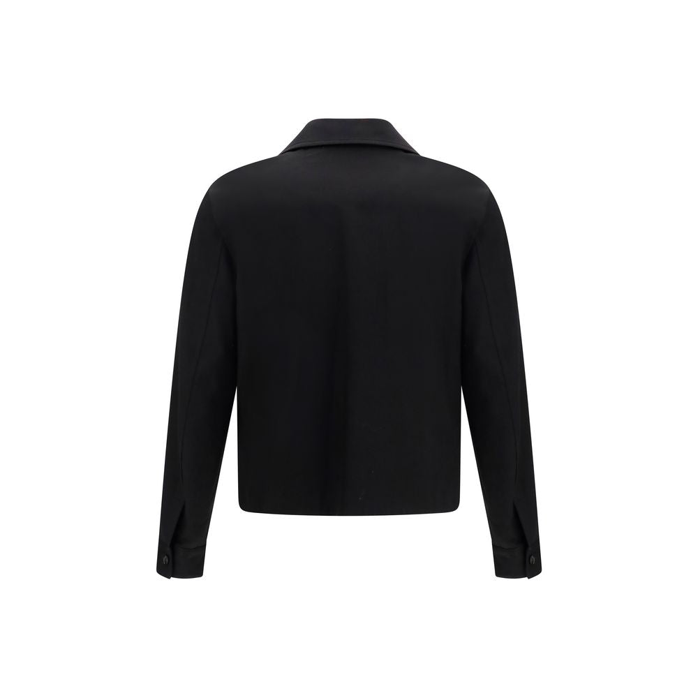 Amiri 100% Cotton Full-Length Jacket in Black