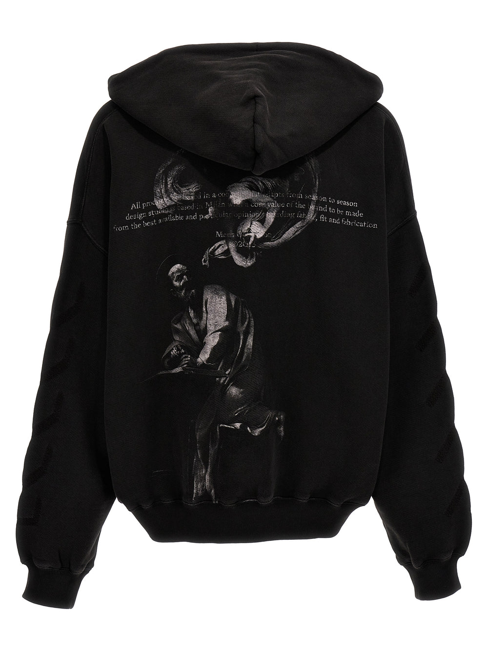 Off-White Βαμβακερό Φούτερ σε Γκρι