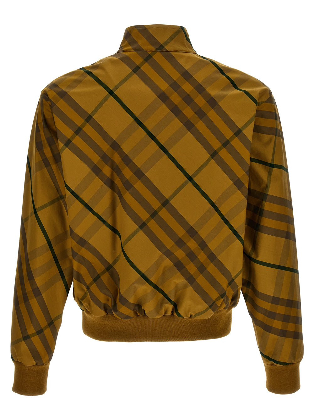 Burberry Bicolor Cotton Bomber Jacket in Yellow