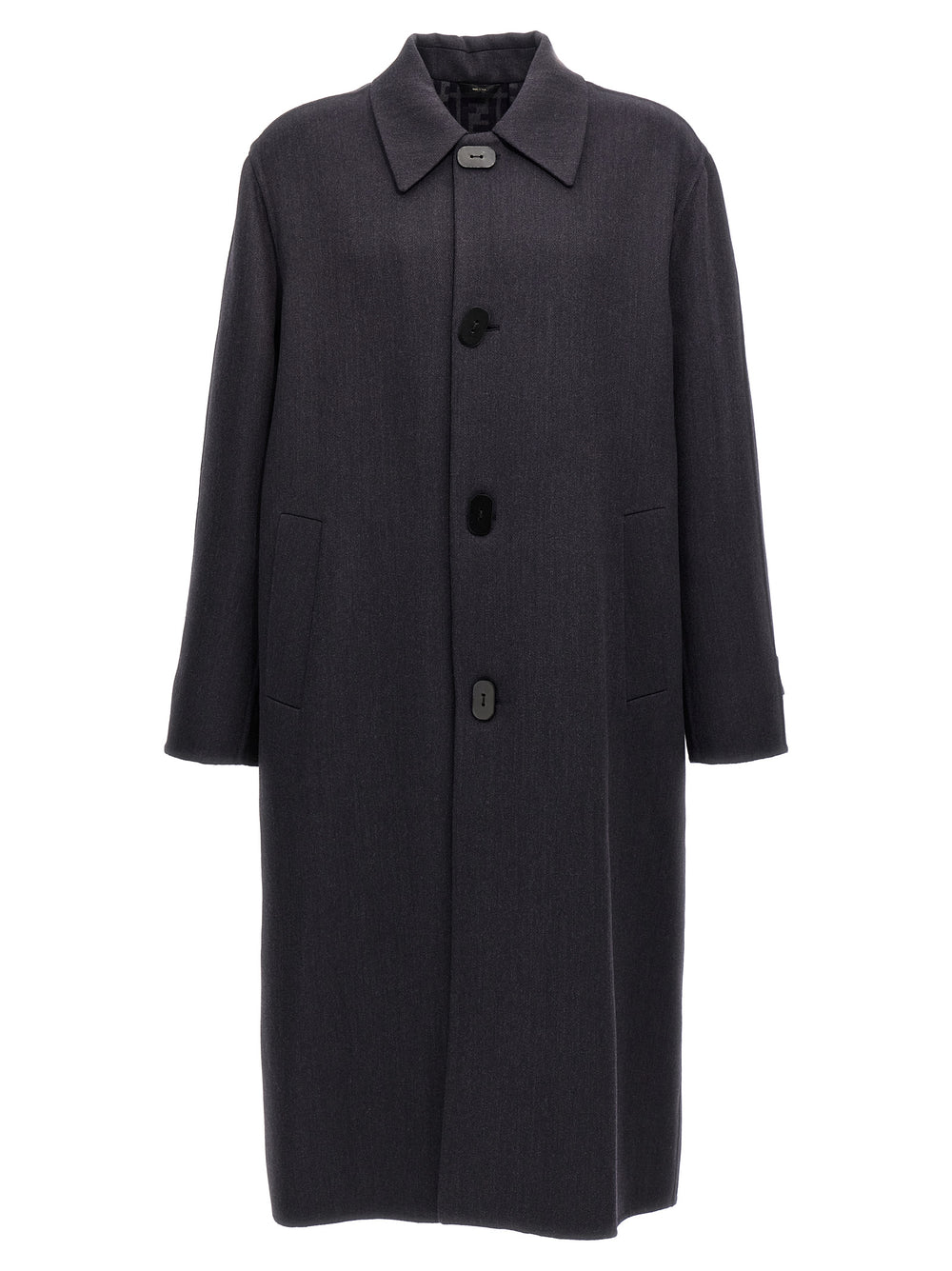 Blue Virgin Wool Coat mens luxury fashion - Mens Edit