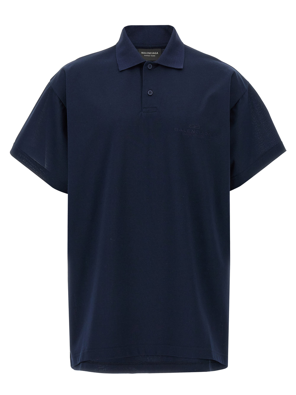 Balenciaga Βαμβακερό Polo Shirt από 100% βαμβάκι σε Μπλε